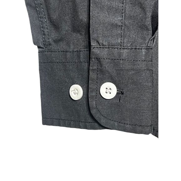 Royal Army Black Long Sleeve Button Up Shirt Size Large - Picture 4 of 7